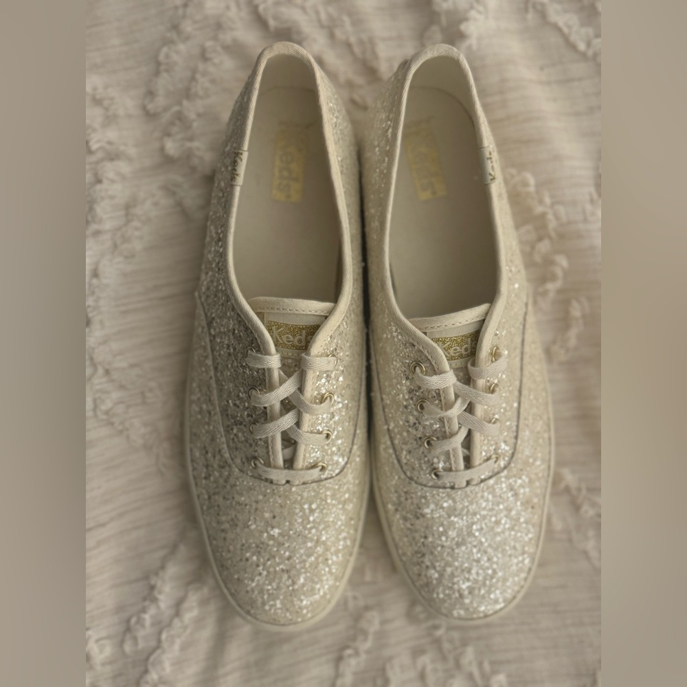 Women's Keds- The Platform Glitter Celebration Lace Up size 10